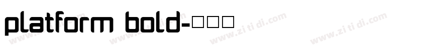 platform bold字体转换